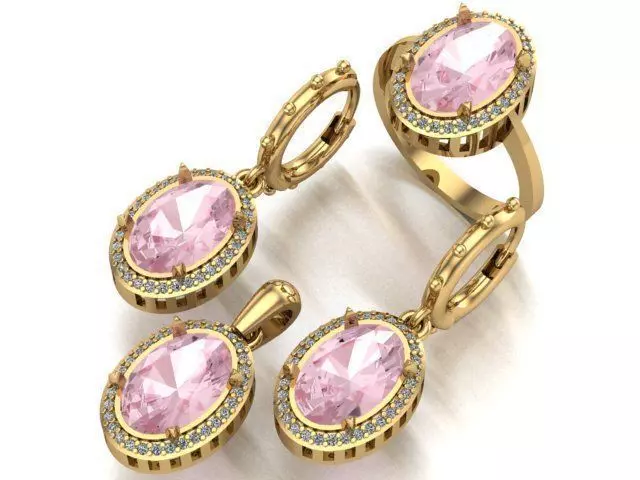 mini set for sultanite stone 3D print model_0