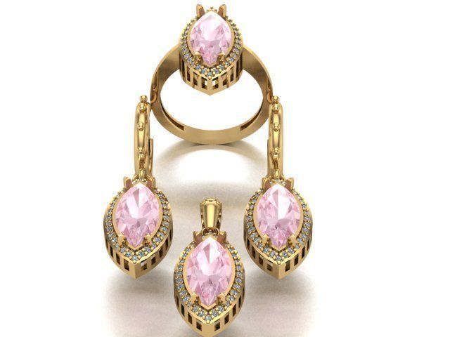 mini set for zultanite stone 3D print model_1