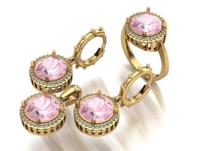 mini set for zultanite stone 3D Model Collection_1