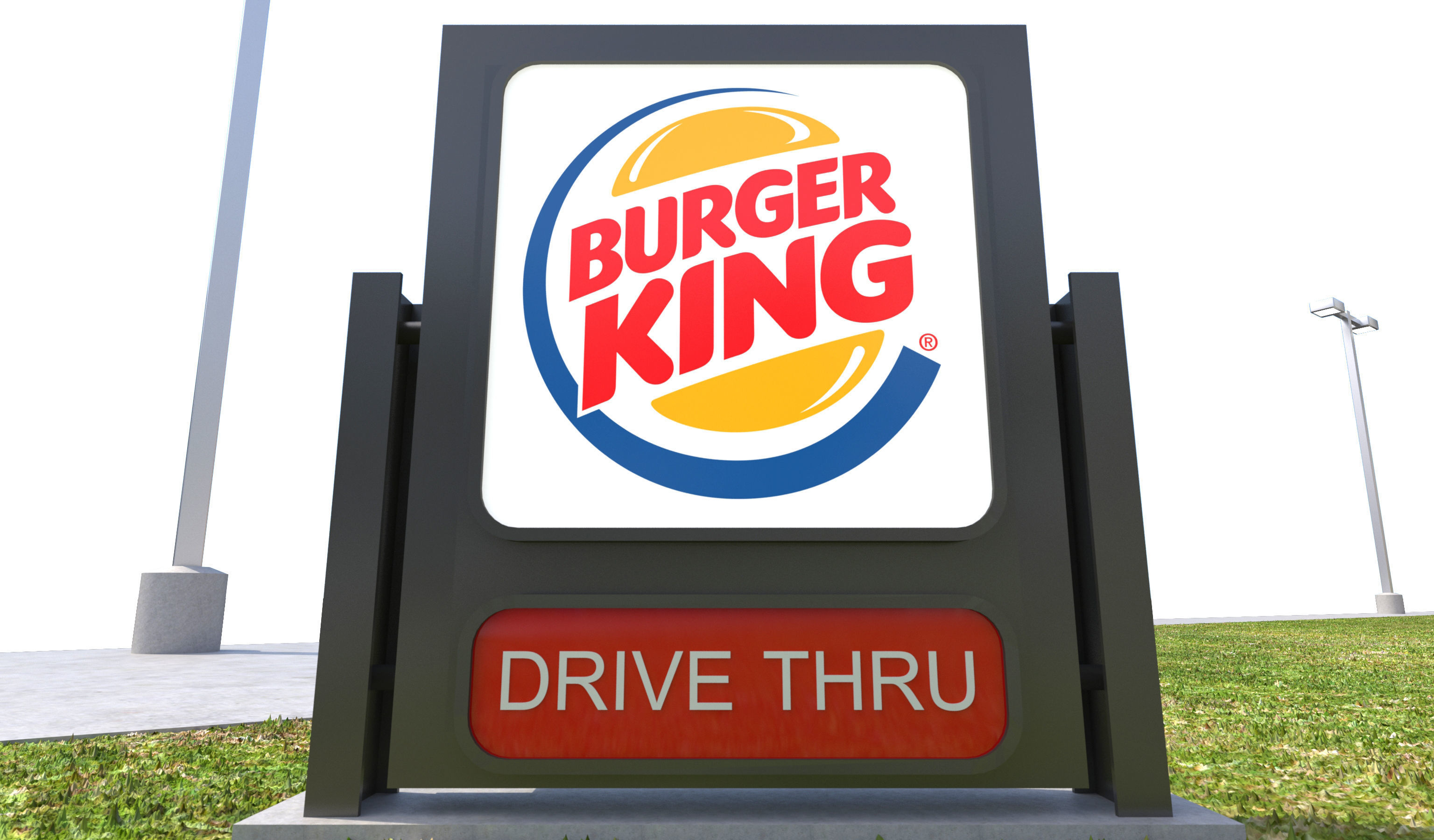 Retail-050 Burger King-005 With Site 3D model_4