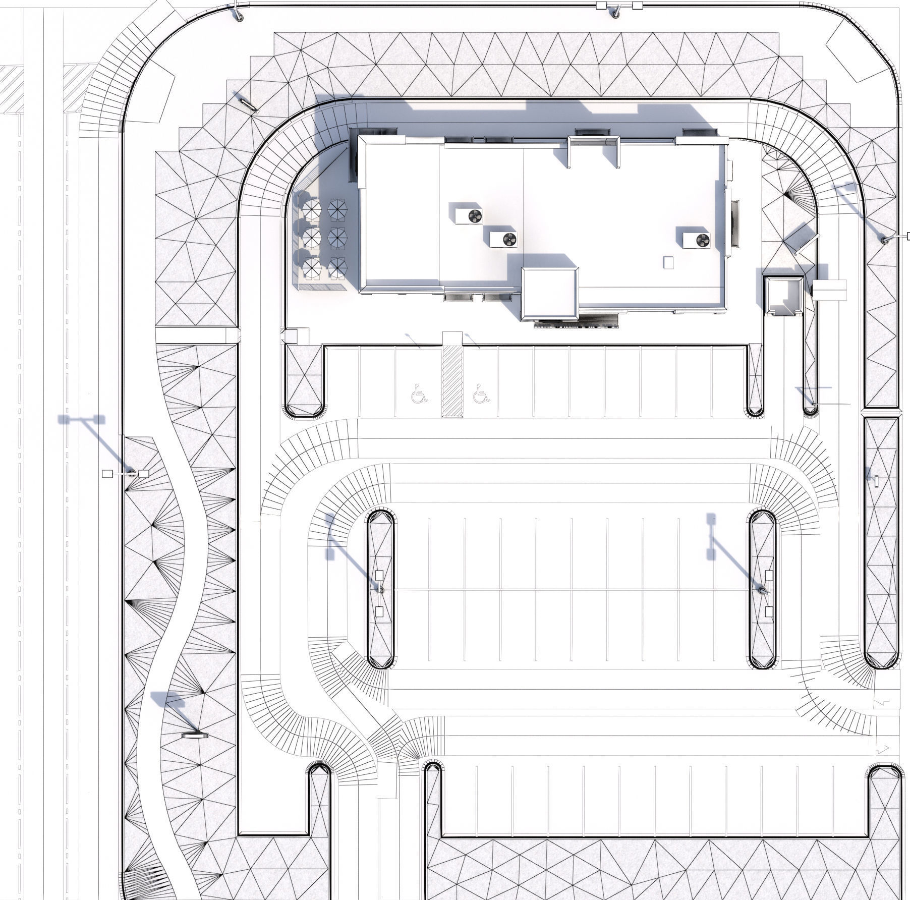 Retail-050 Burger King-005 With Site 3D model_26