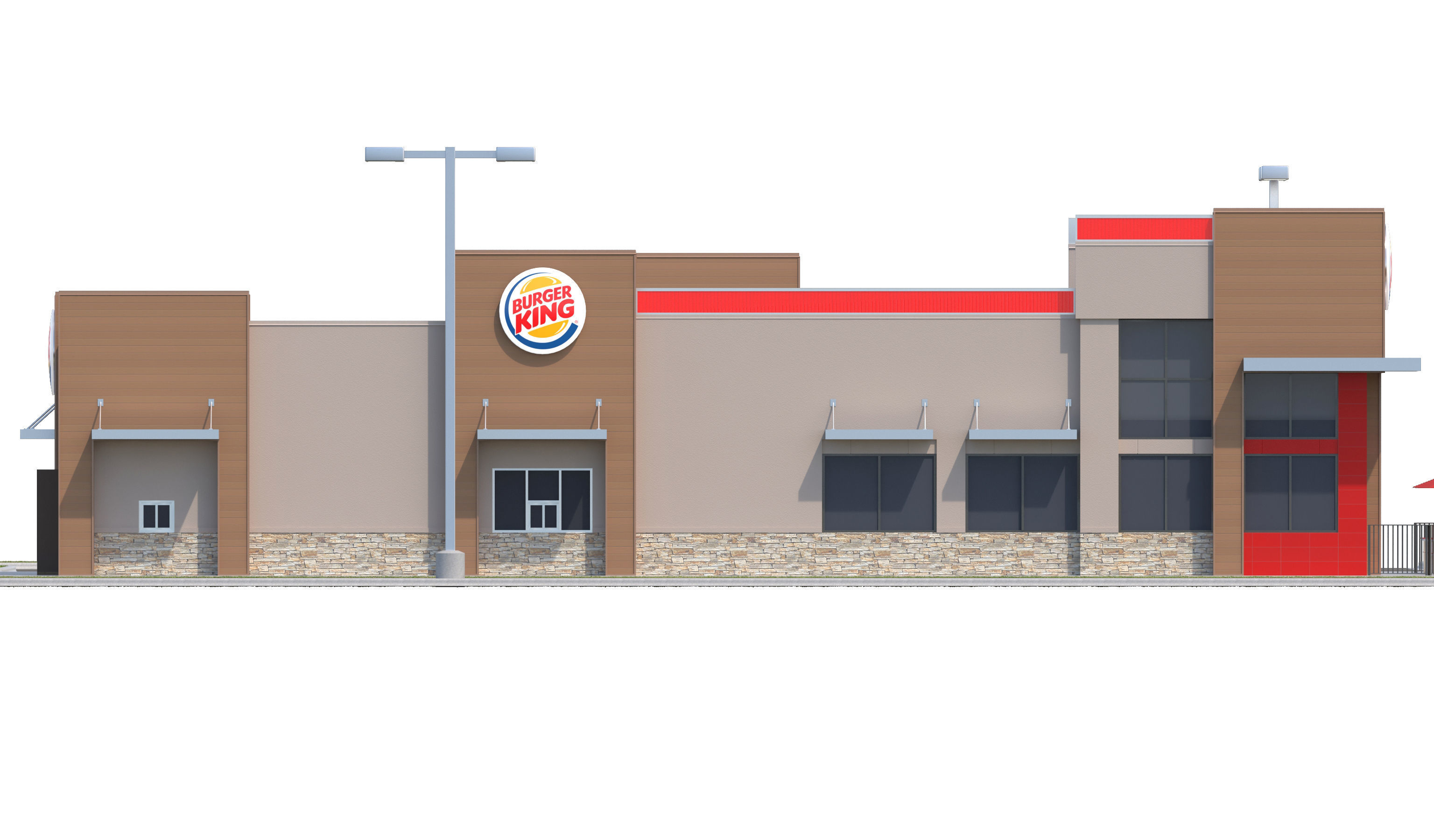 Retail-050 Burger King-005 With Site 3D model_18