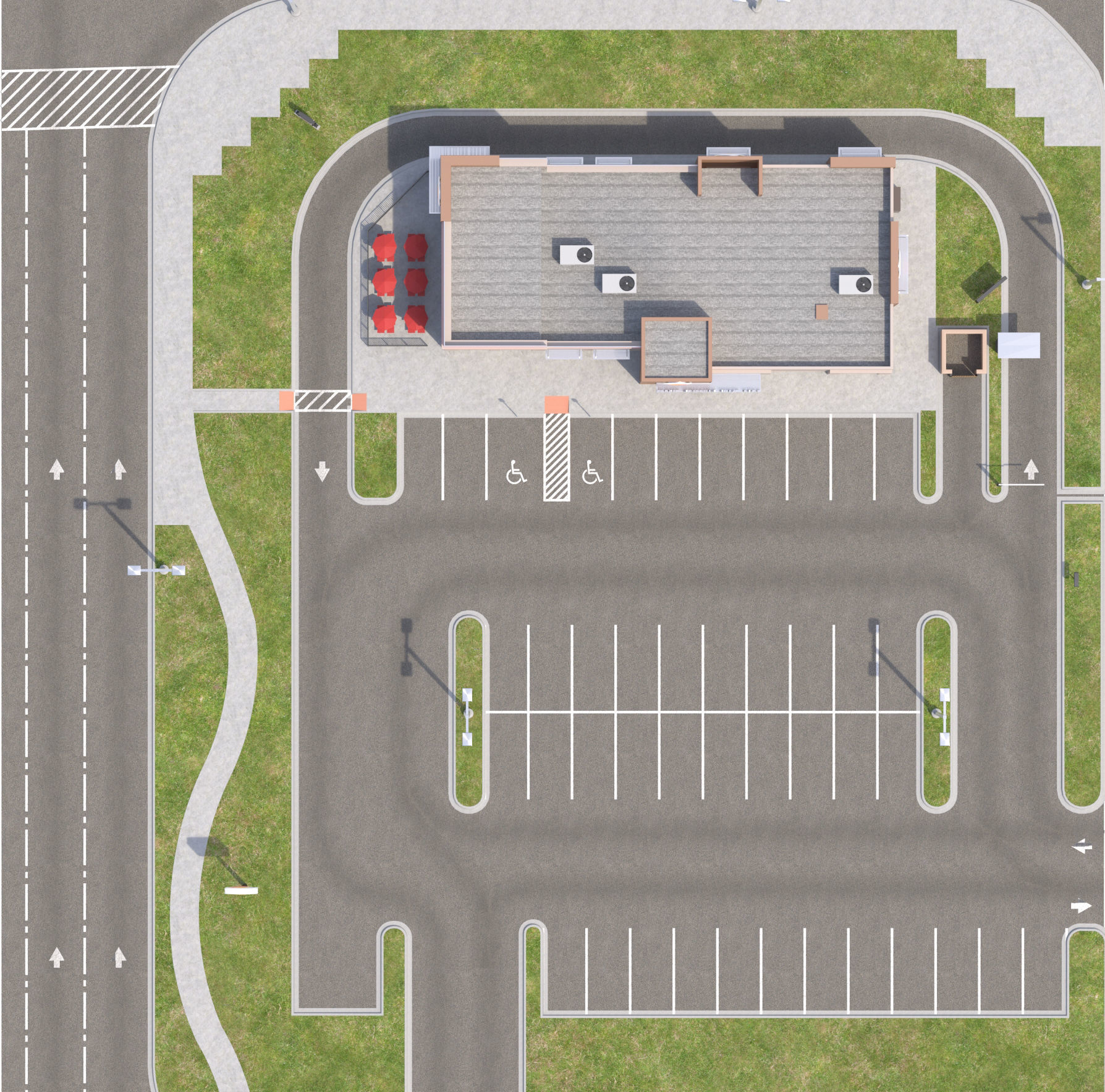 Retail-050 Burger King-005 With Site 3D model_1