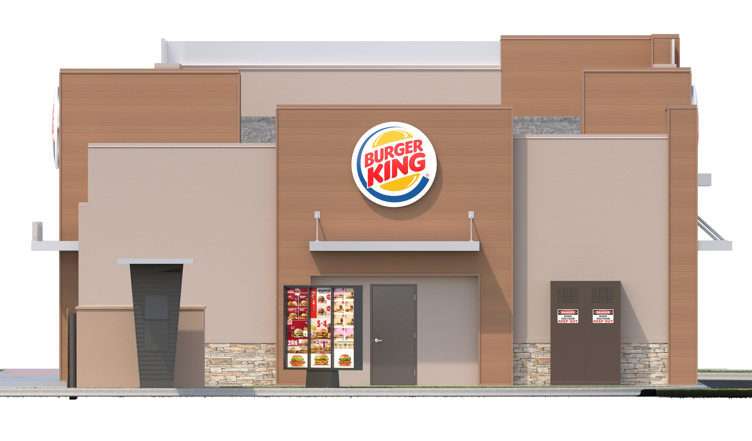 Retail-050 Burger King-005 With Site 3D model_19