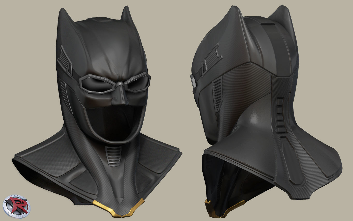 batman cowl tactical suit justice league printable 3D print model_4