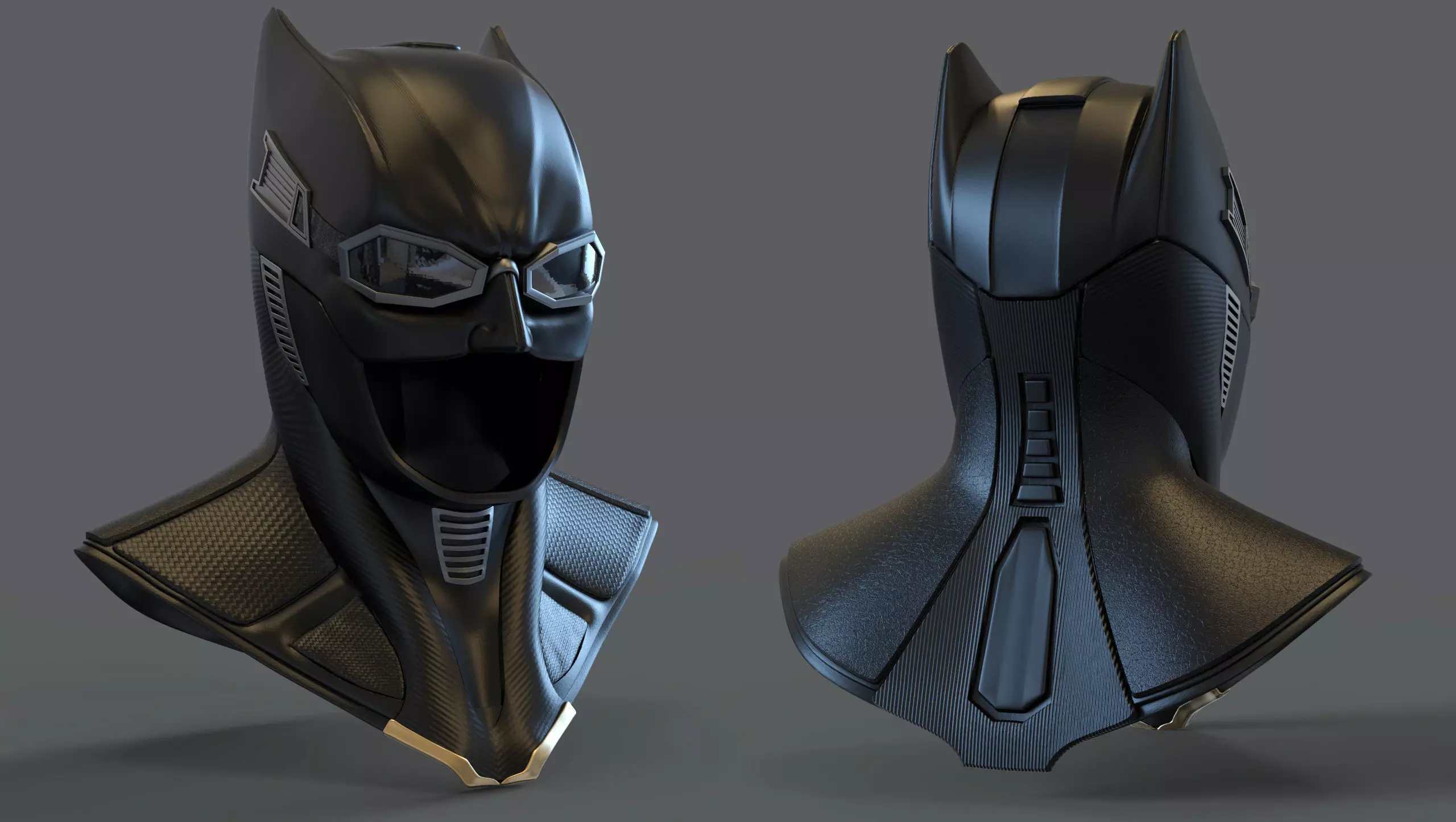 batman cowl tactical suit justice league printable 3D print model_0