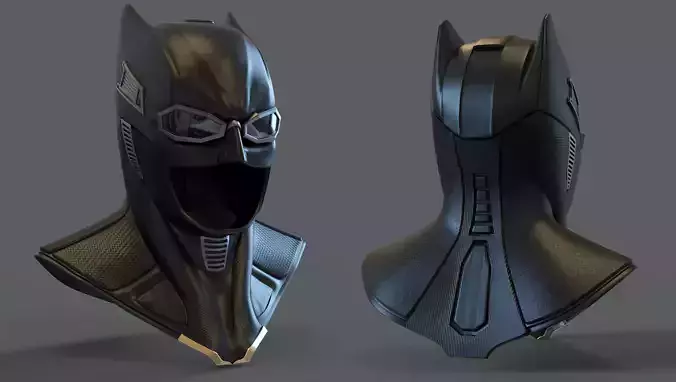 batman cowl tactical suit justice league printable 3D print model