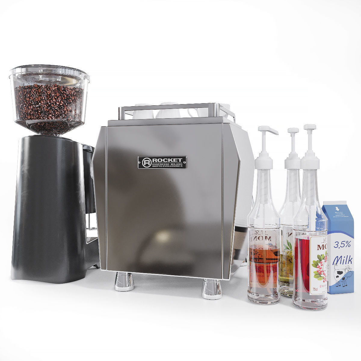 Rocket Professional Espresso Maker 3D model_2
