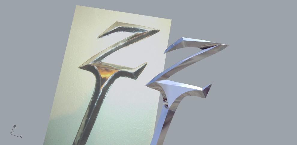 Zedd Staff from Mighty Morphin Power Rangers 3D print model_1