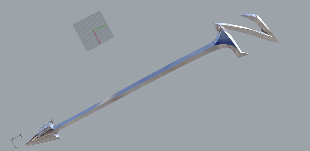 Zedd Staff from Mighty Morphin Power Rangers 3D print model_2