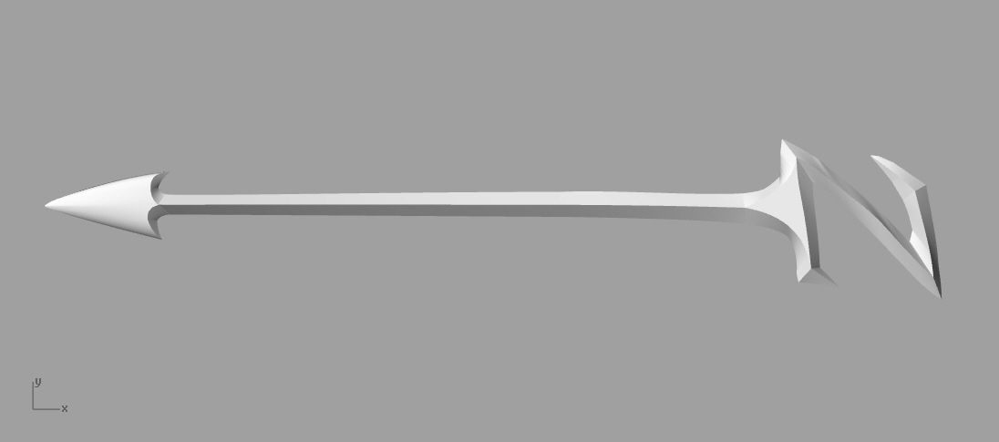 Zedd Staff from Mighty Morphin Power Rangers 3D print model_3