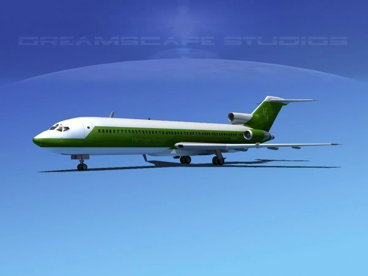 Boeing 727-200 Corporate 1 3D model
