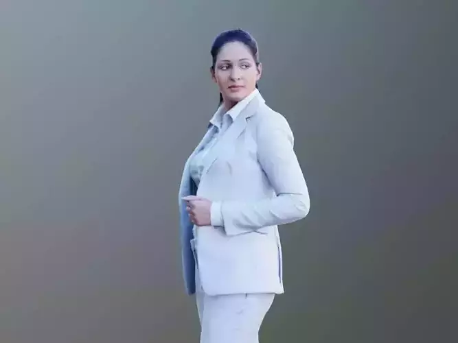 Amaya 10004 - Business Woman Low-poly 3D model