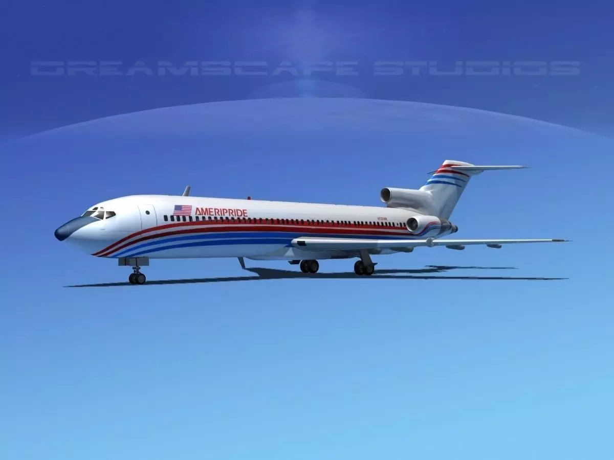 Boeing 727-200 Corporate 4 3D model