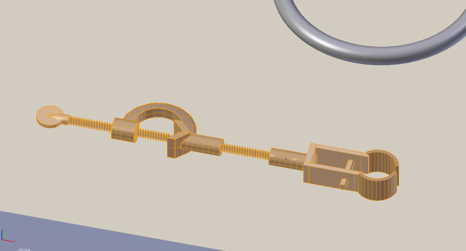 Chemistry equipment Low-poly 3D model_5