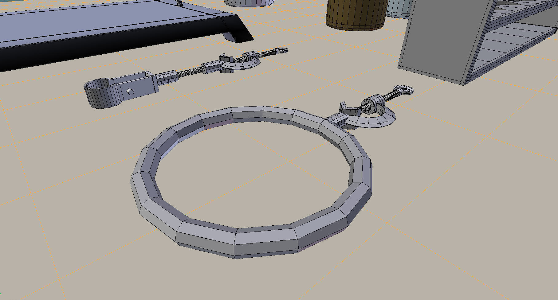 Chemistry equipment Low-poly 3D model_7