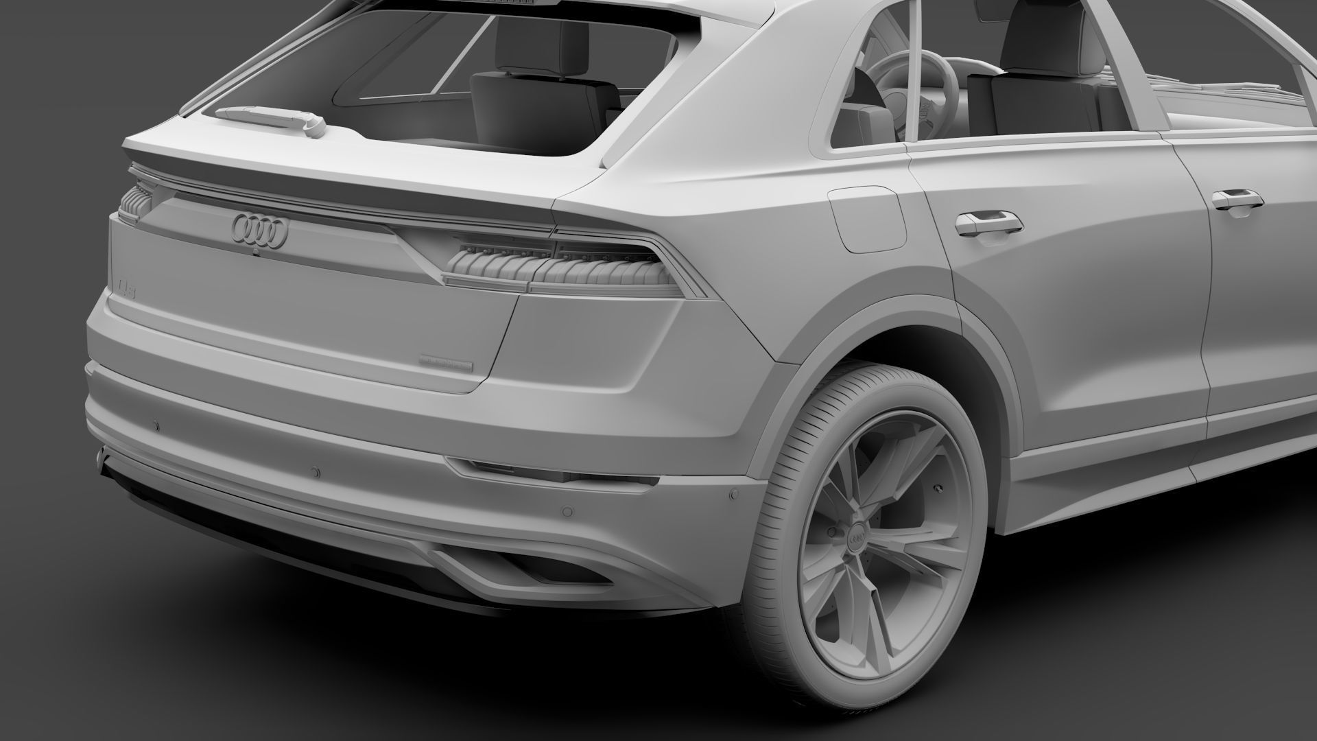Audi Q8 55 TFSI quattro 2020 3D model_16
