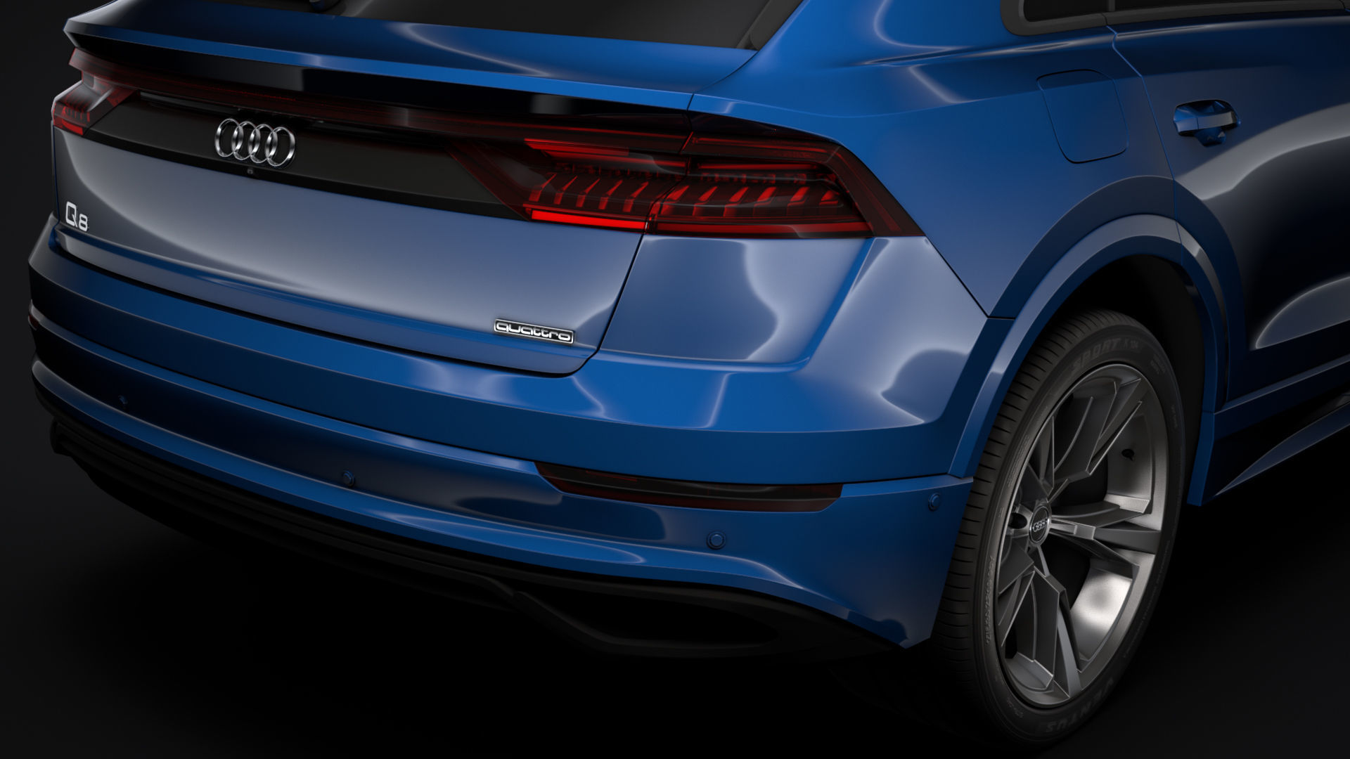 Audi Q8 55 TFSI quattro 2020 3D model_12