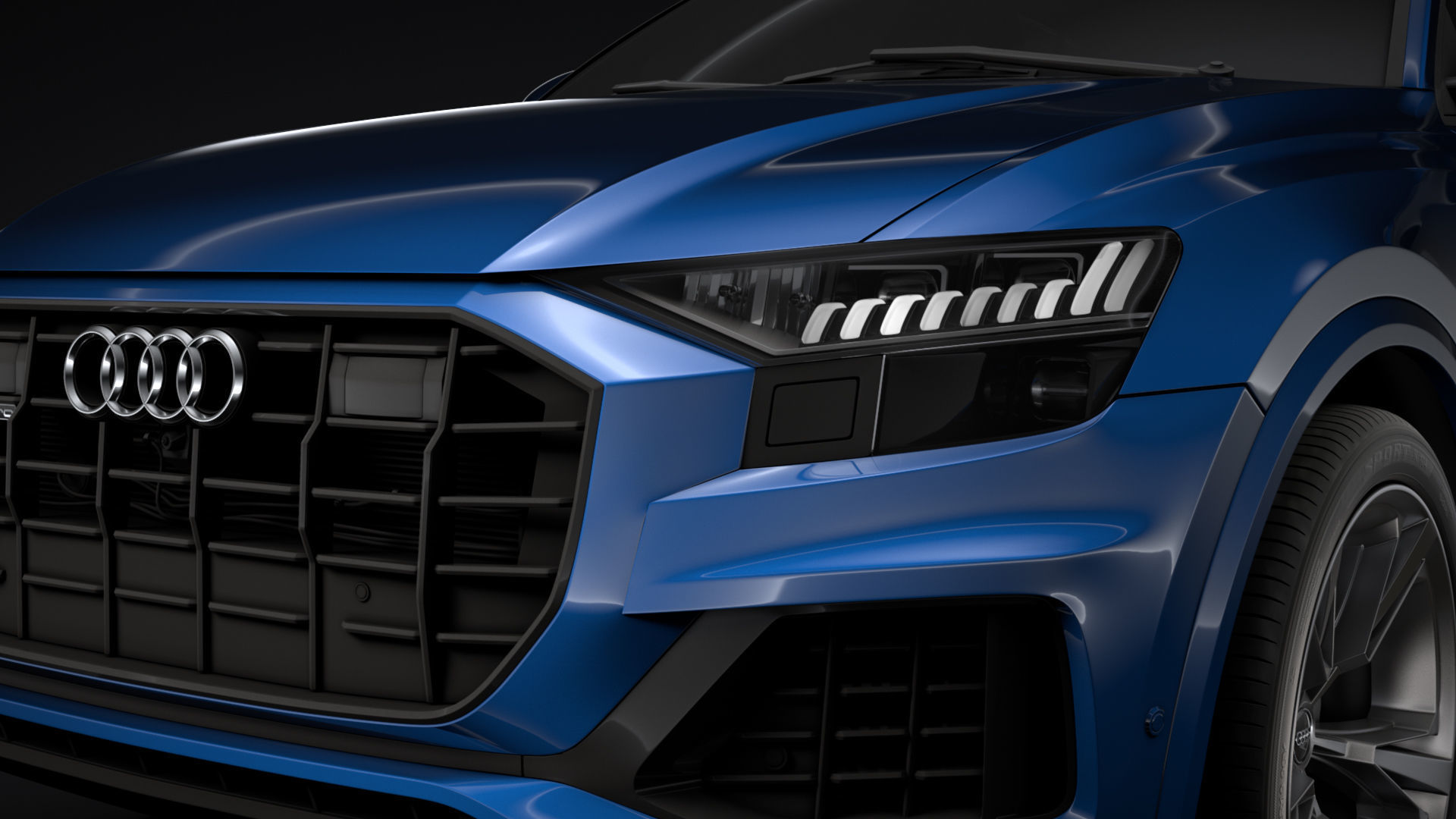 Audi Q8 55 TFSI quattro 2020 3D model_9