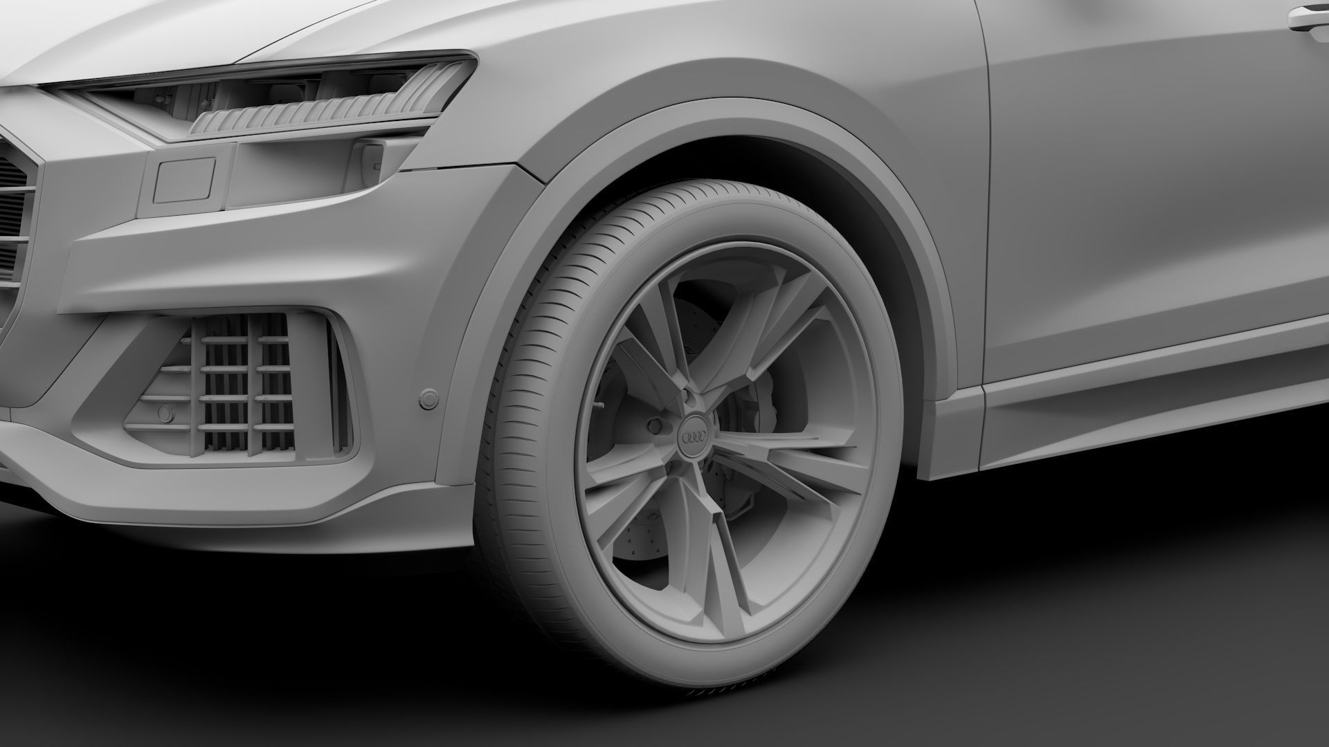 Audi Q8 55 TFSI quattro 2020 3D model_15
