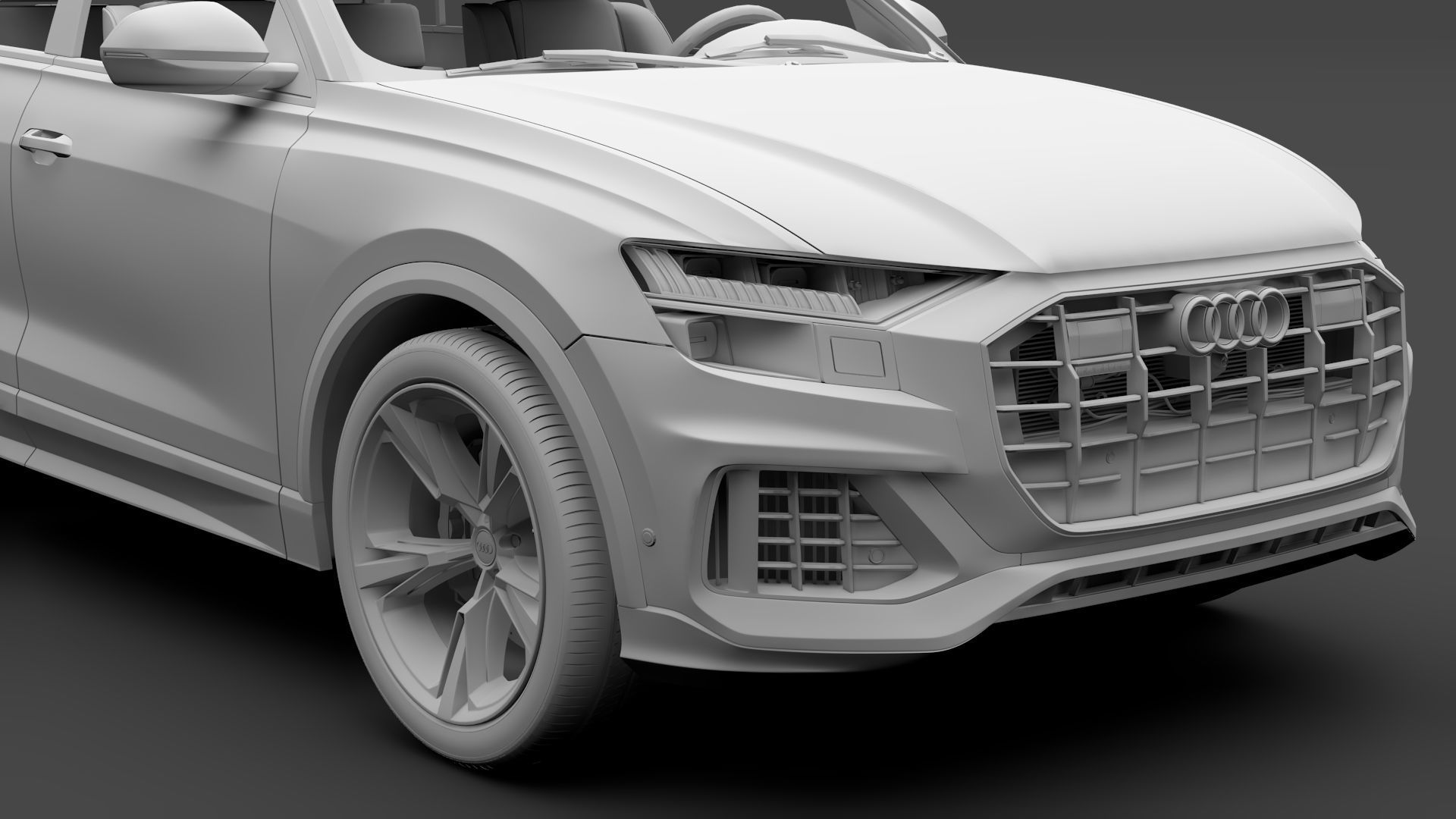 Audi Q8 55 TFSI quattro 2020 3D model_18