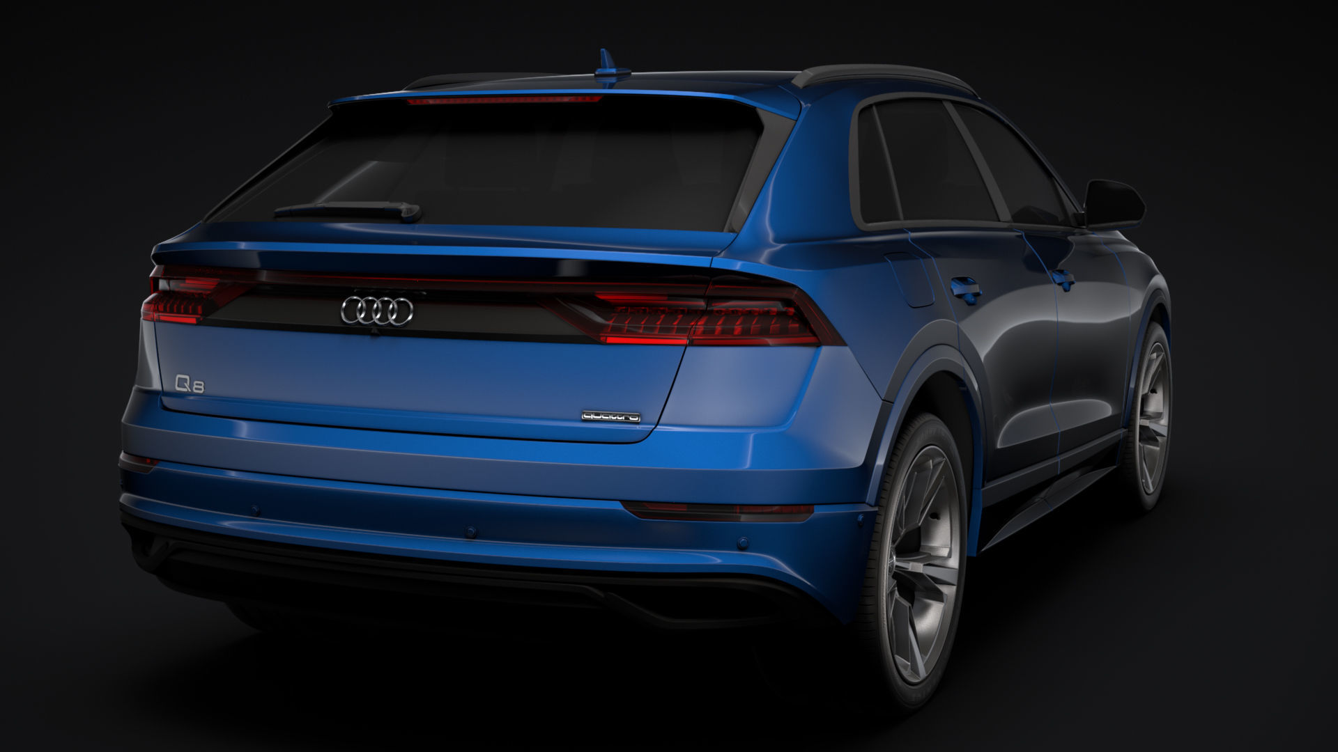 Audi Q8 55 TFSI quattro 2020 3D model_8