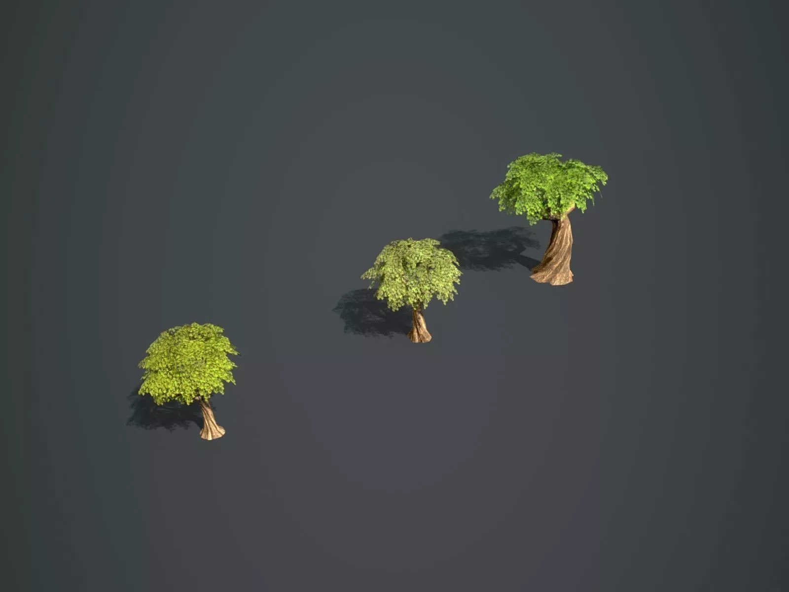 Trees Pack Free low-poly 3D model