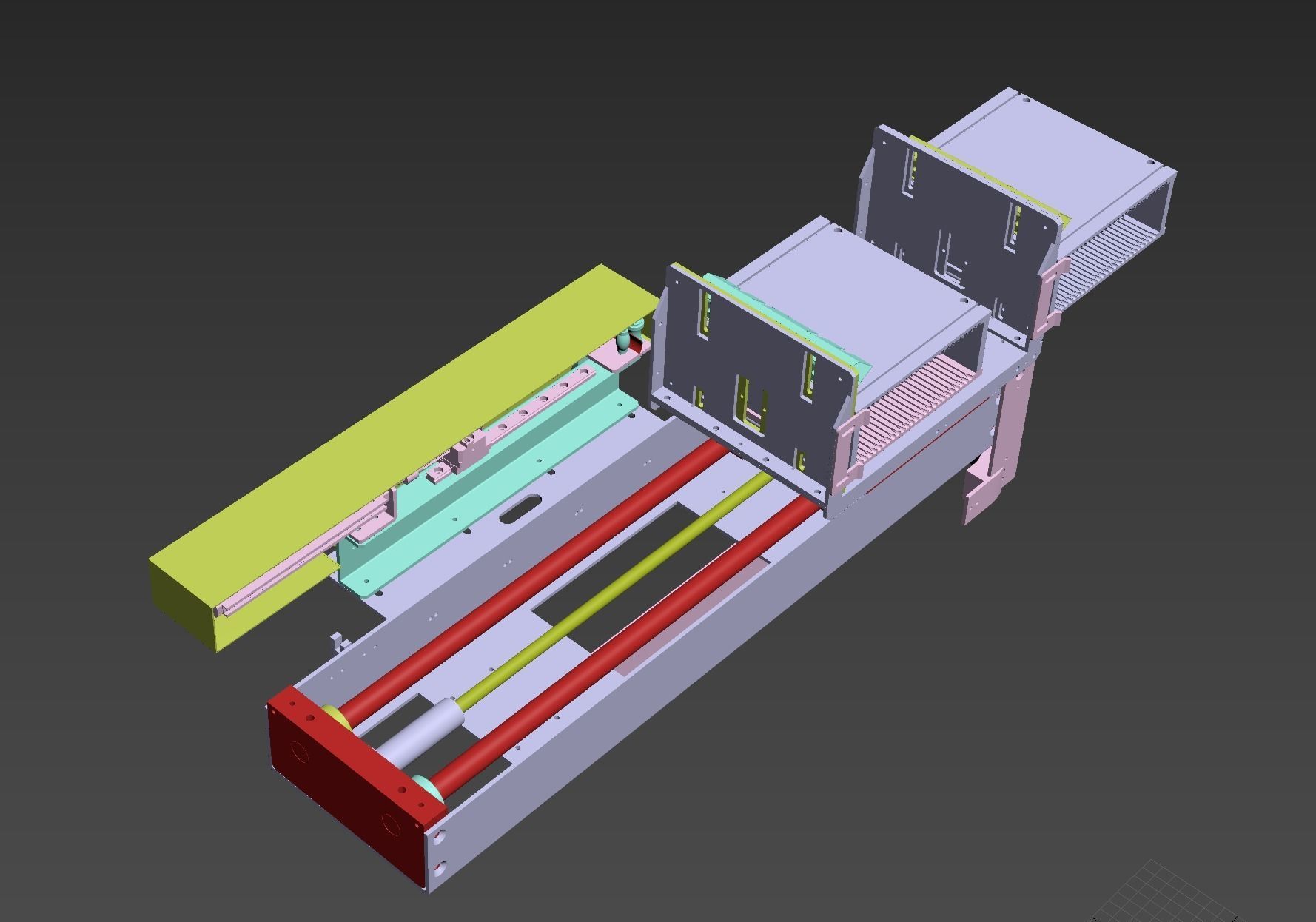 Cylinder drive mechanism 3D model_2