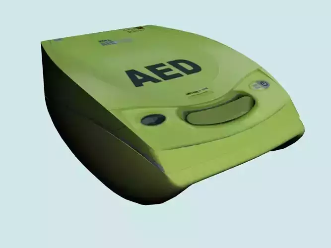 AED defibrillator 3D model