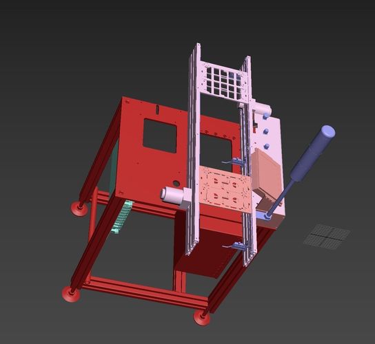 PCB assembly line 3D model