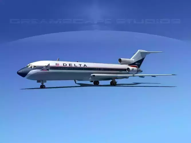 Boeing 727-200 Delta Airlines 1 3D model