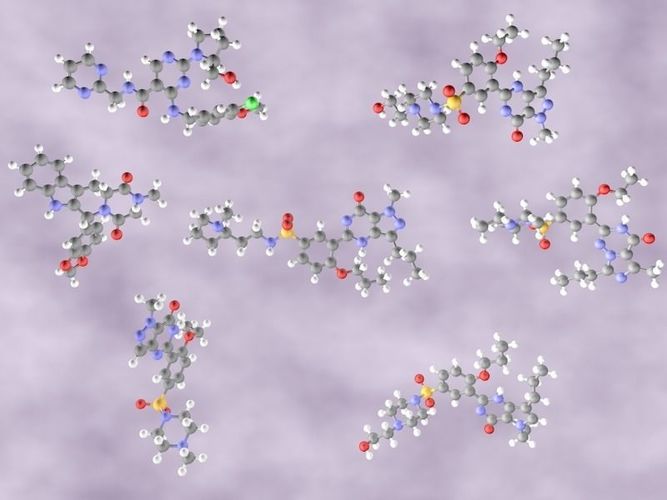 Collection of PDE5 inhibitors 3D model