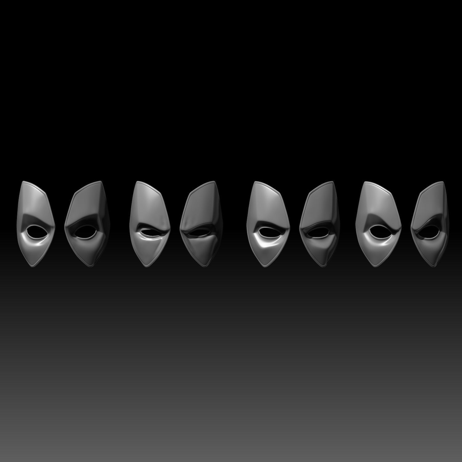 Deadpool Mask With Changable Lenses 3D Printable Model Fanmade 3D print model_2