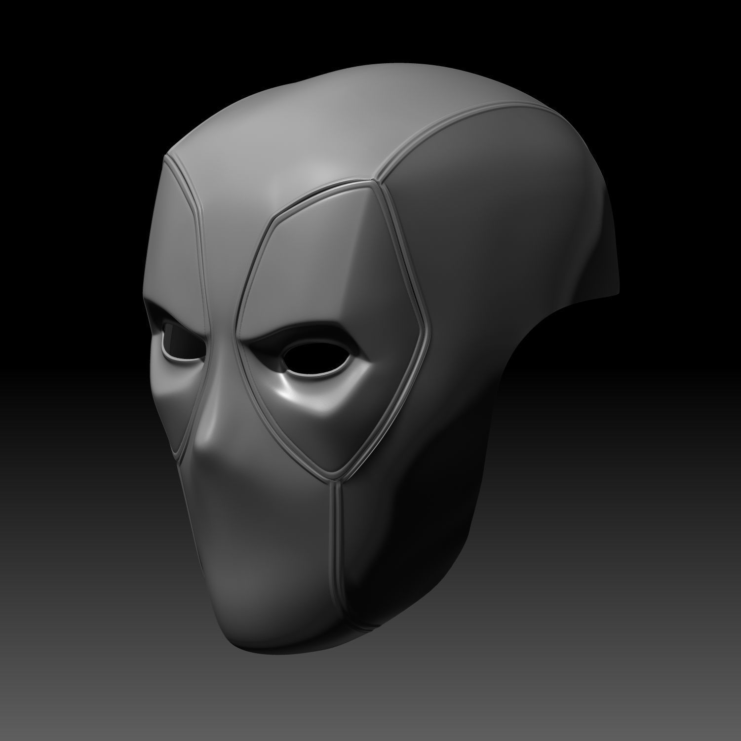 Deadpool Mask With Changable Lenses 3D Printable Model Fanmade 3D print model_5
