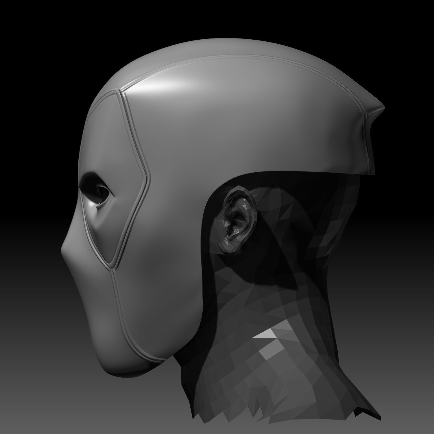 Deadpool Mask With Changable Lenses 3D Printable Model Fanmade 3D print model_6