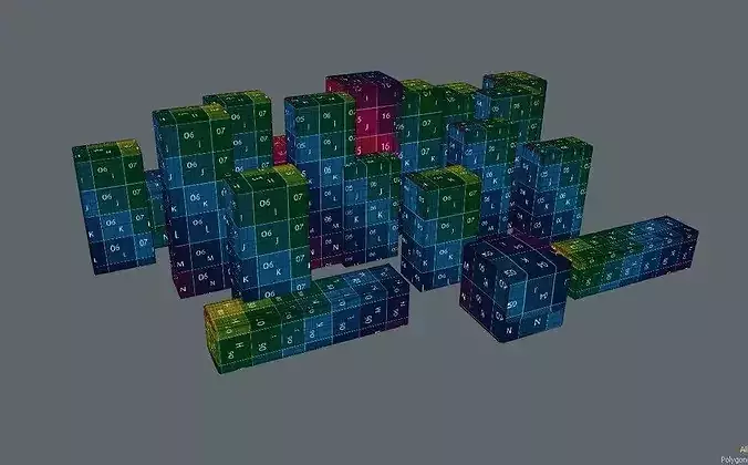 Package Box Collection 3D model 7