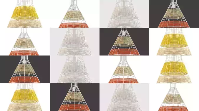 Serax Colonel Straw lamp 3D Model Collection