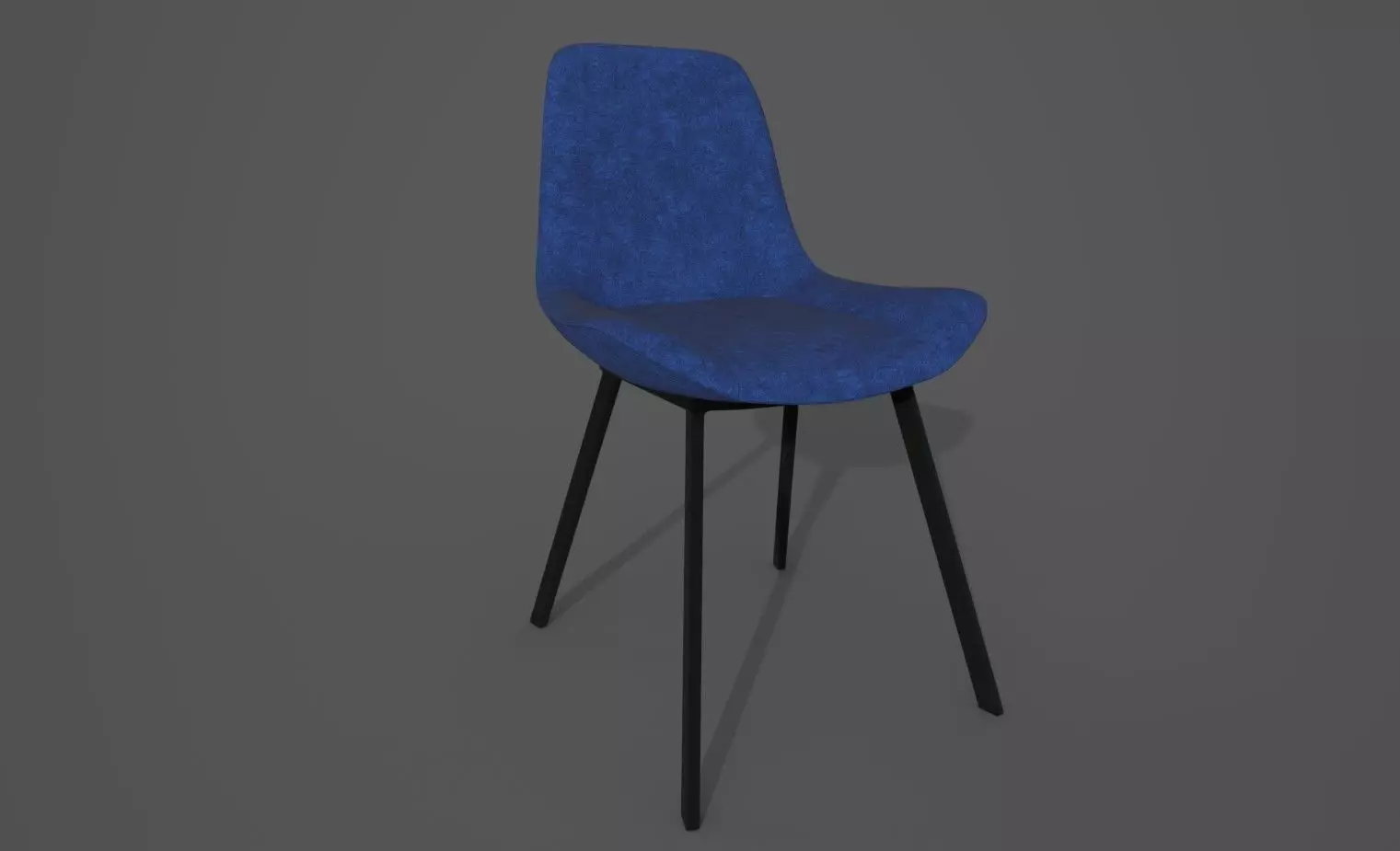 Velvet chair 3D model_0