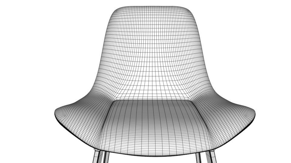 Velvet chair 3D model_10