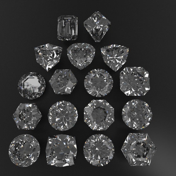 Special Cut Gem Collection 3D model_2