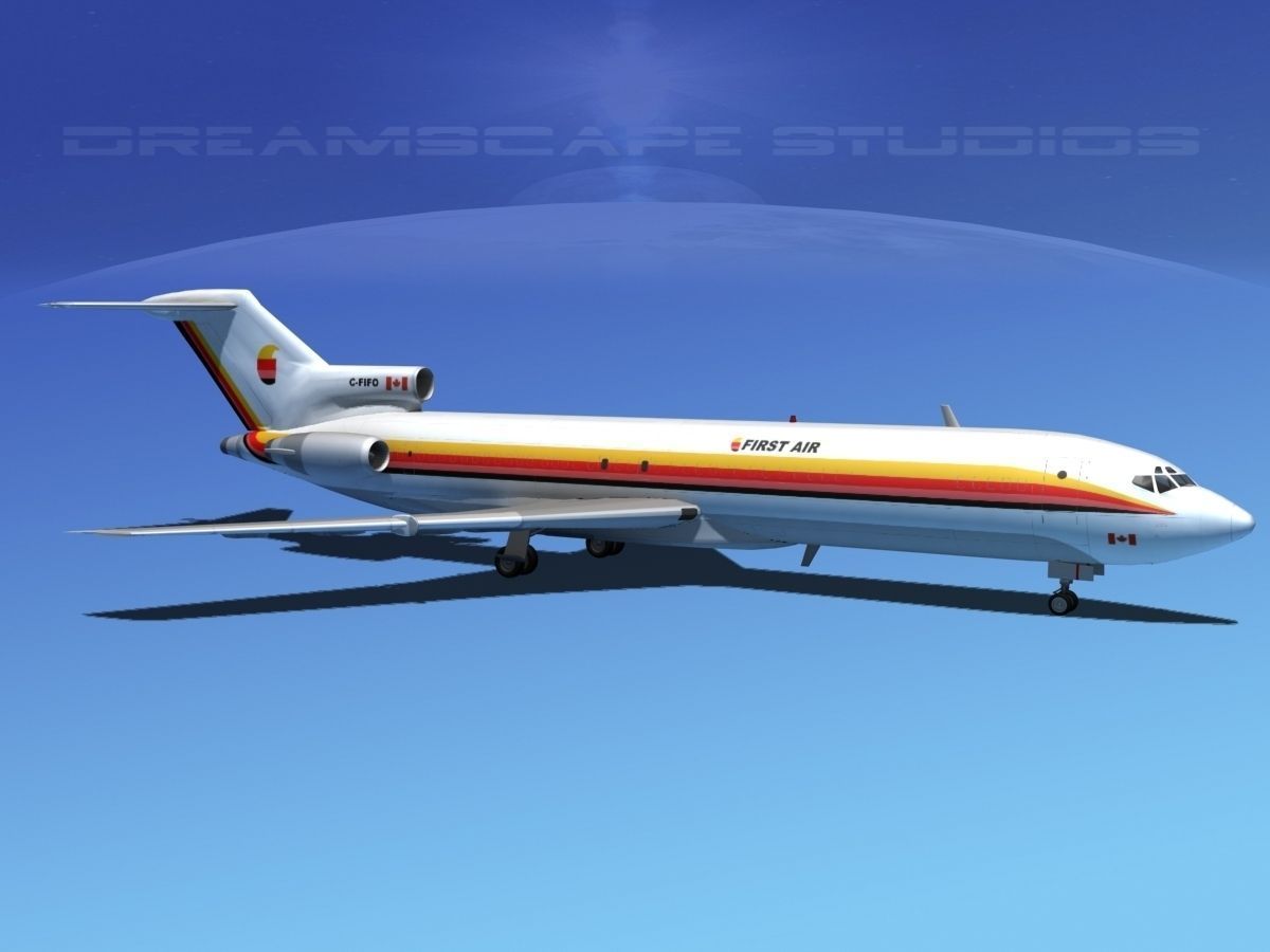 Boeing 727-200 First Air 3D model_9