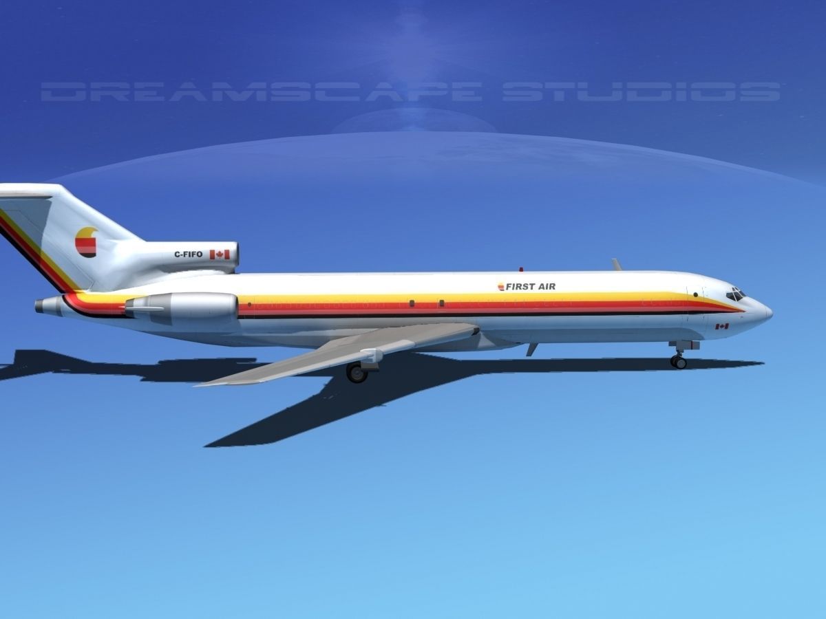 Boeing 727-200 First Air 3D model_10