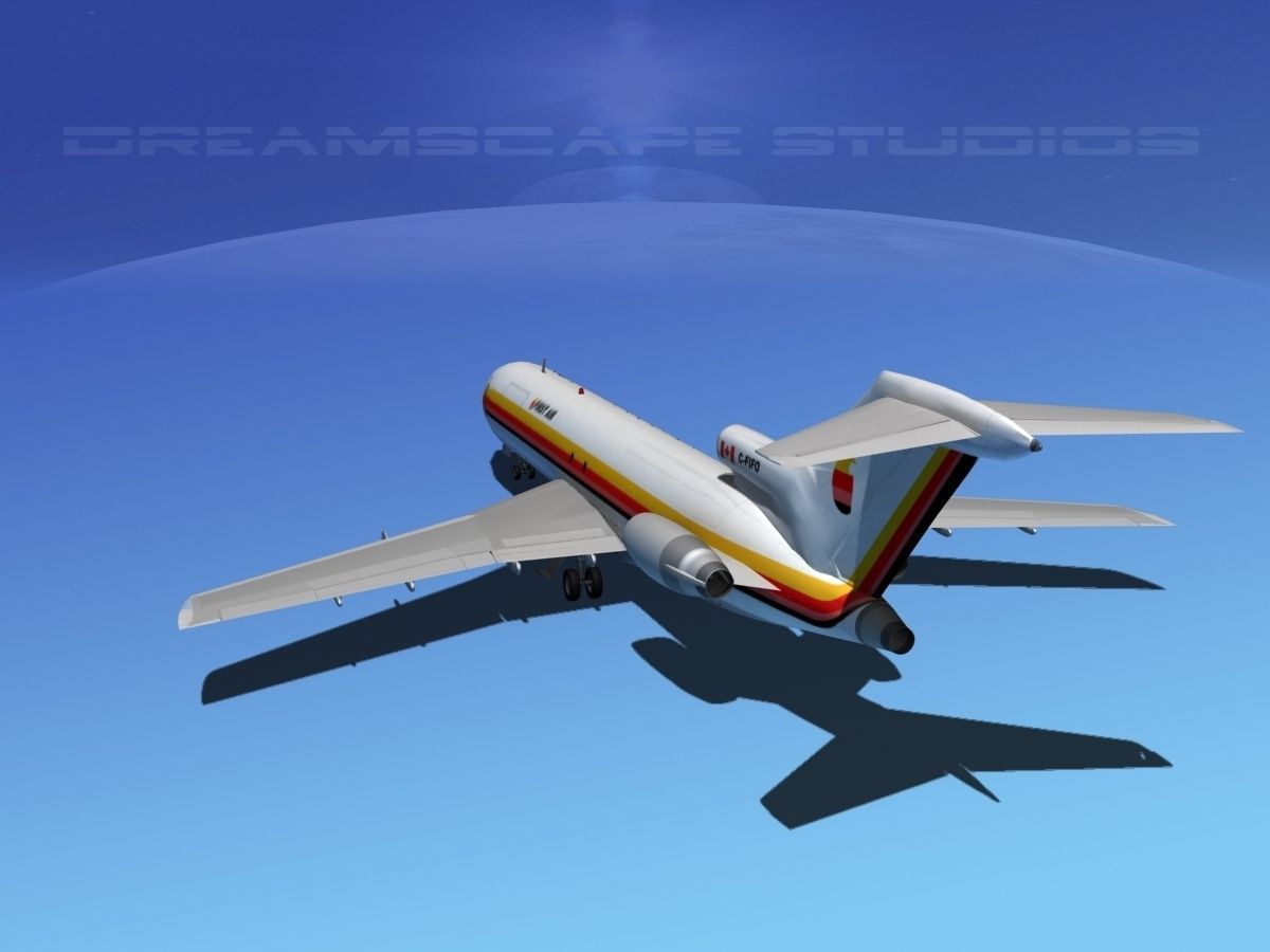 Boeing 727-200 First Air 3D model_15