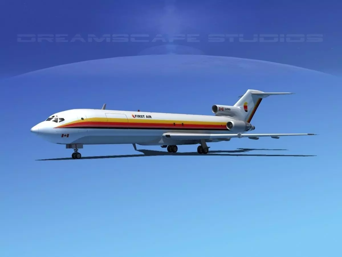 Boeing 727-200 First Air 3D model_0
