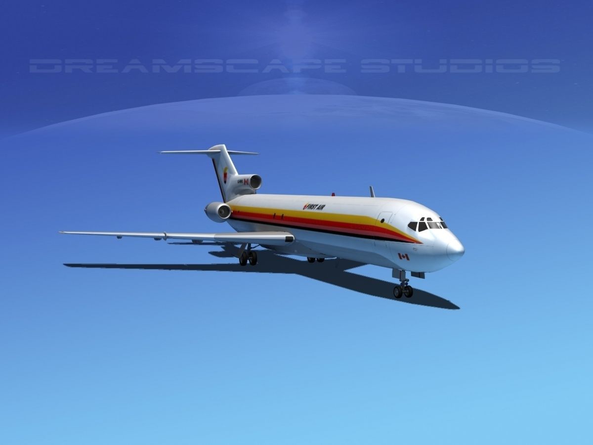 Boeing 727-200 First Air 3D model_7