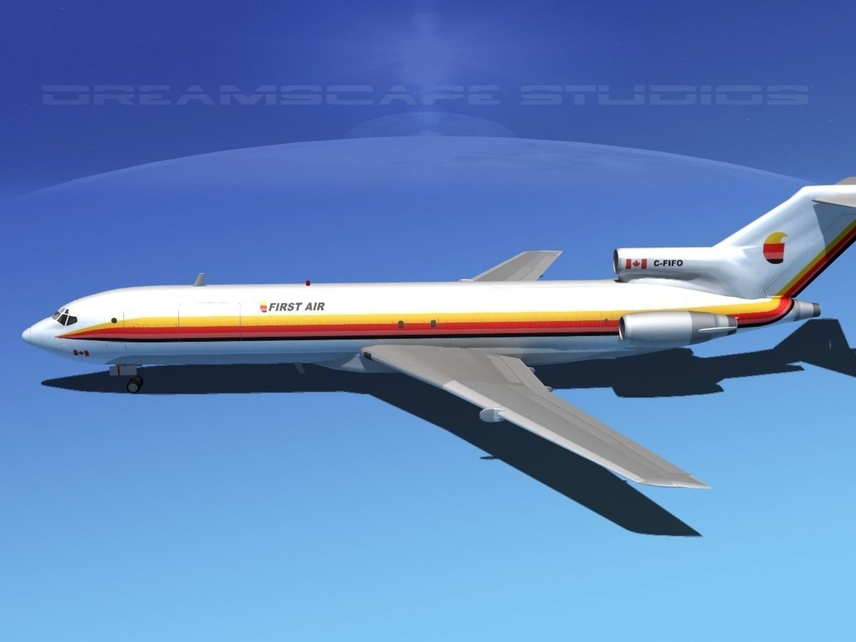 Boeing 727-200 First Air 3D model_12
