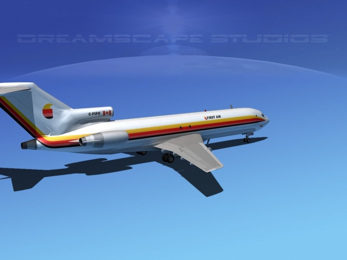 Boeing 727-200 First Air 3D model_11