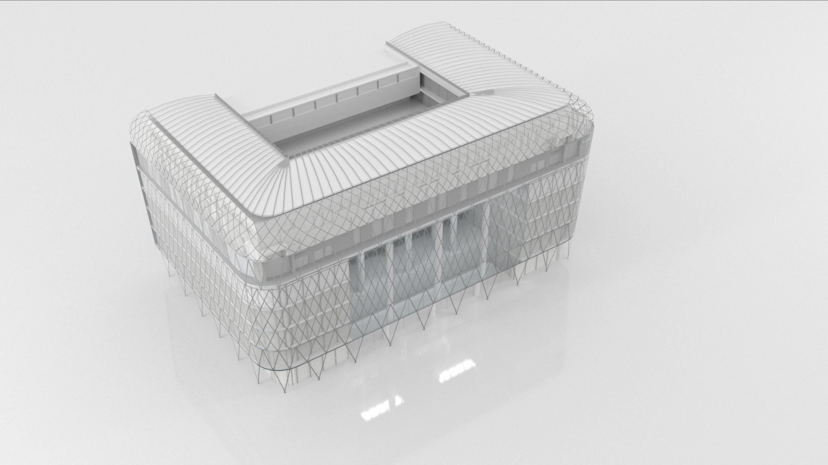 Vorosmarty square business center - Budapest Low-poly 3D model_2