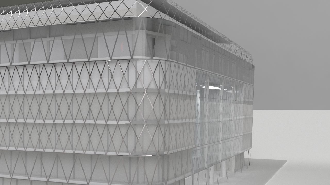 Vorosmarty square business center - Budapest Low-poly 3D model_12