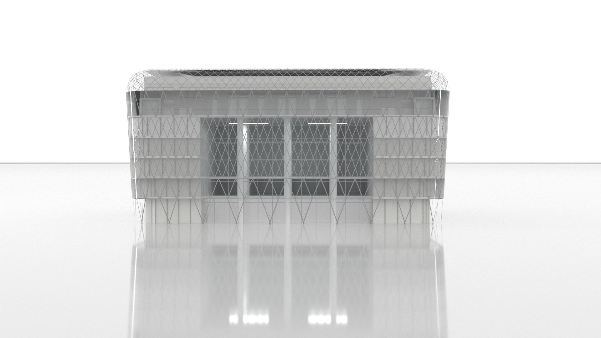 Vorosmarty square business center - Budapest Low-poly 3D model_4